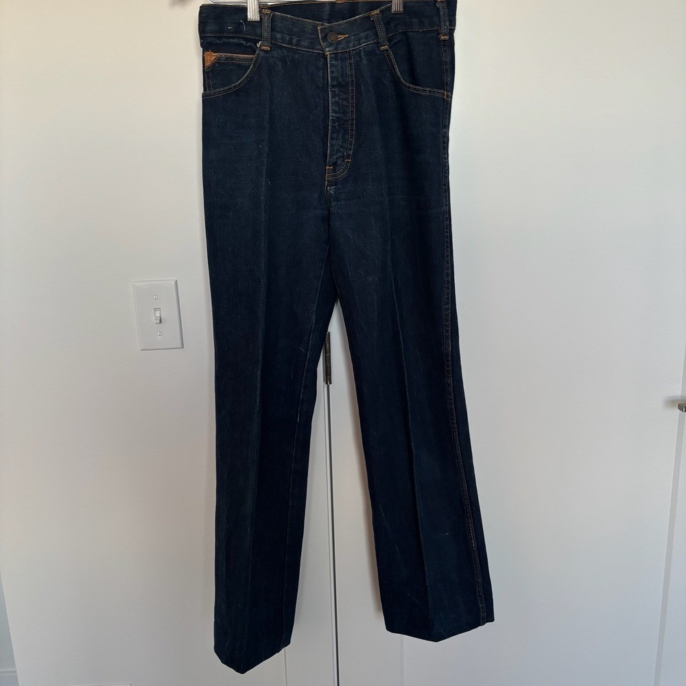 Vintage GAP Dark Wash Denim Jeans Men's Size 32x28 Straight Leg Classic